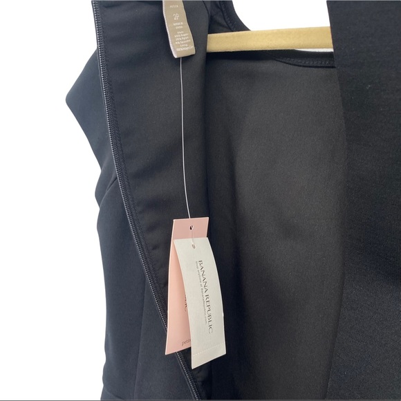 Banana Republic Black Jewel Neckline Dress Size 2P - Picture 5 of 10